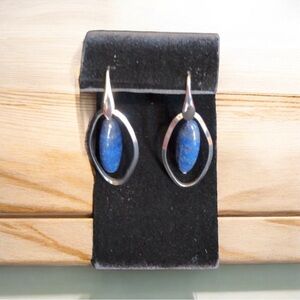 Milor Vintage Blue Lapis Lazuli Style Dangle Earrings